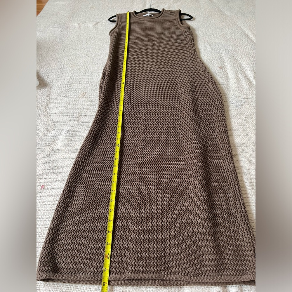 Reformation Nolan knit dress in sitake brown USA medium - Picture 6 of 13